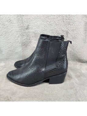 Sol Sana Shoes Womens Size EU 38 US 8 Black Leather Chelsea Boots *Read*